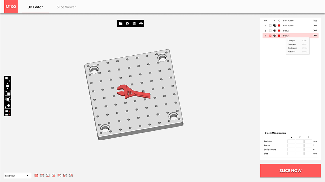 MiXO is easy and simple 3 Axis softwrae for Material Research.