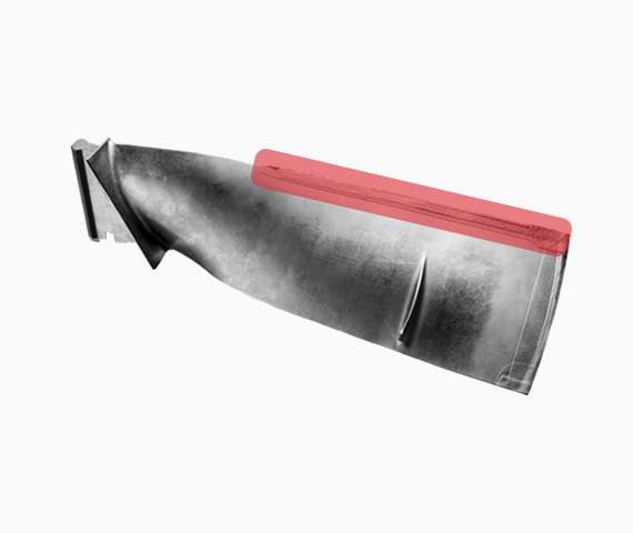 InssTek provides repair services to aircraft engine compressor blades by additive manufacturing only the damaged parts so that they can be used again.